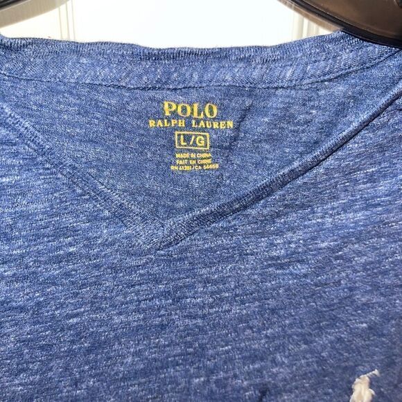 Men’s Polo Ralph Lauren Short Sleeve T-Shirt Large Blue - Picture 3 of 5